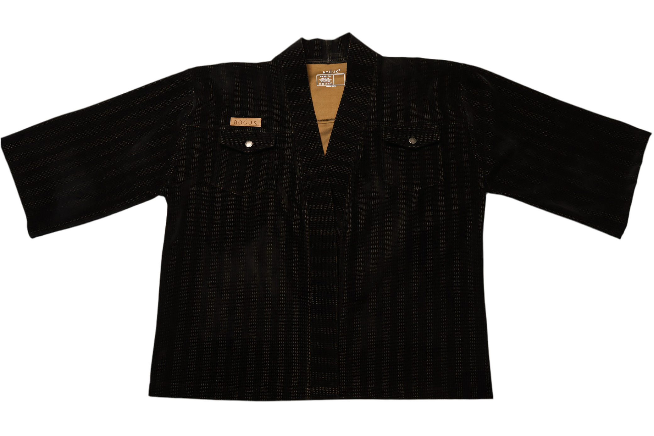 Kyoto Kimono (black/camel brown) - BOGUK