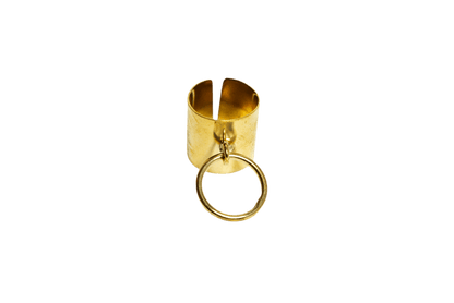 Dog Tag Brass Ring