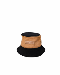 Cordial Bucket Hat (brown on black) - BOGUK