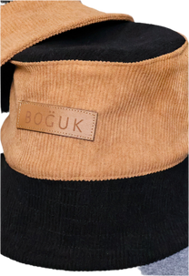 Cordial Bucket Hat (brown on black) - BOGUK