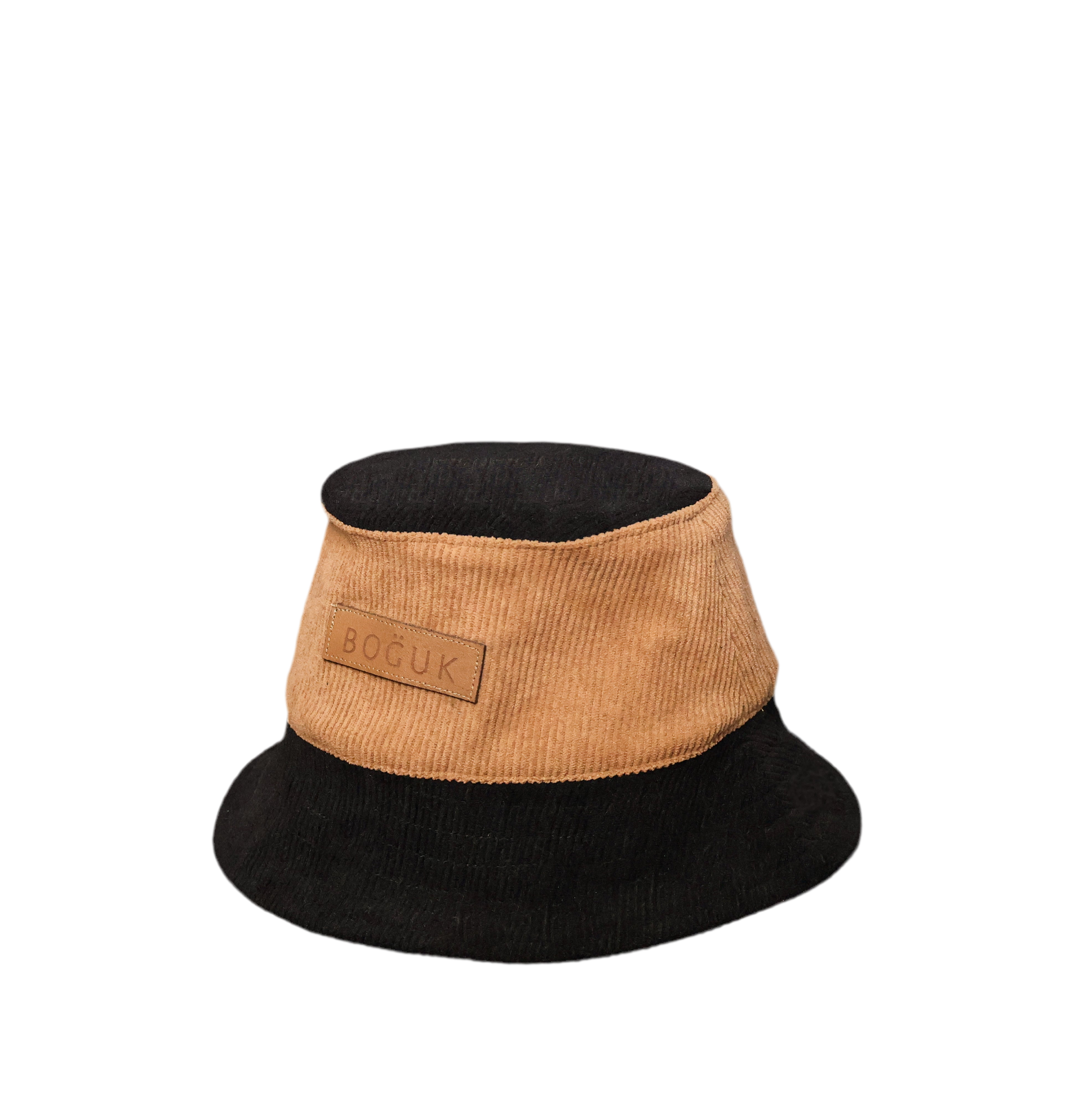 Cordial Bucket Hat (brown on black) - BOGUK