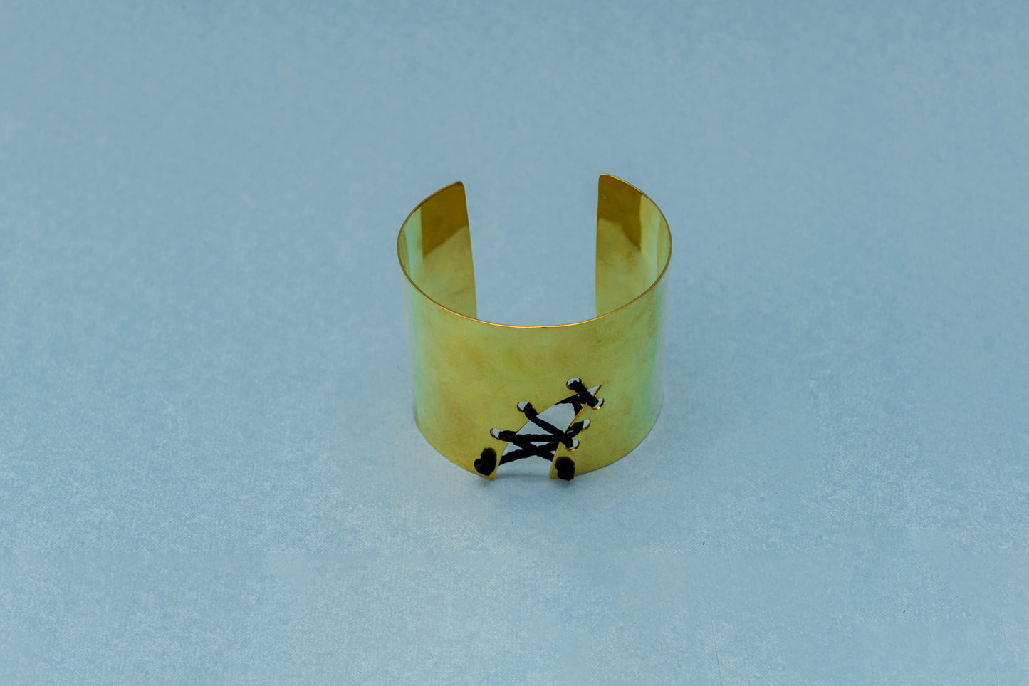 Laced Brass Cuff