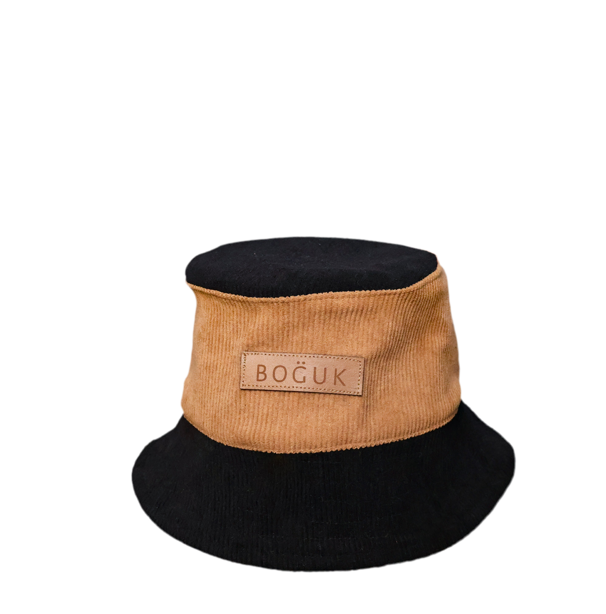 Cordial Bucket Hat (brown on black) - BOGUK