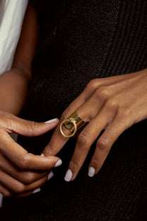 Dog Tag Brass Ring - BOGUK