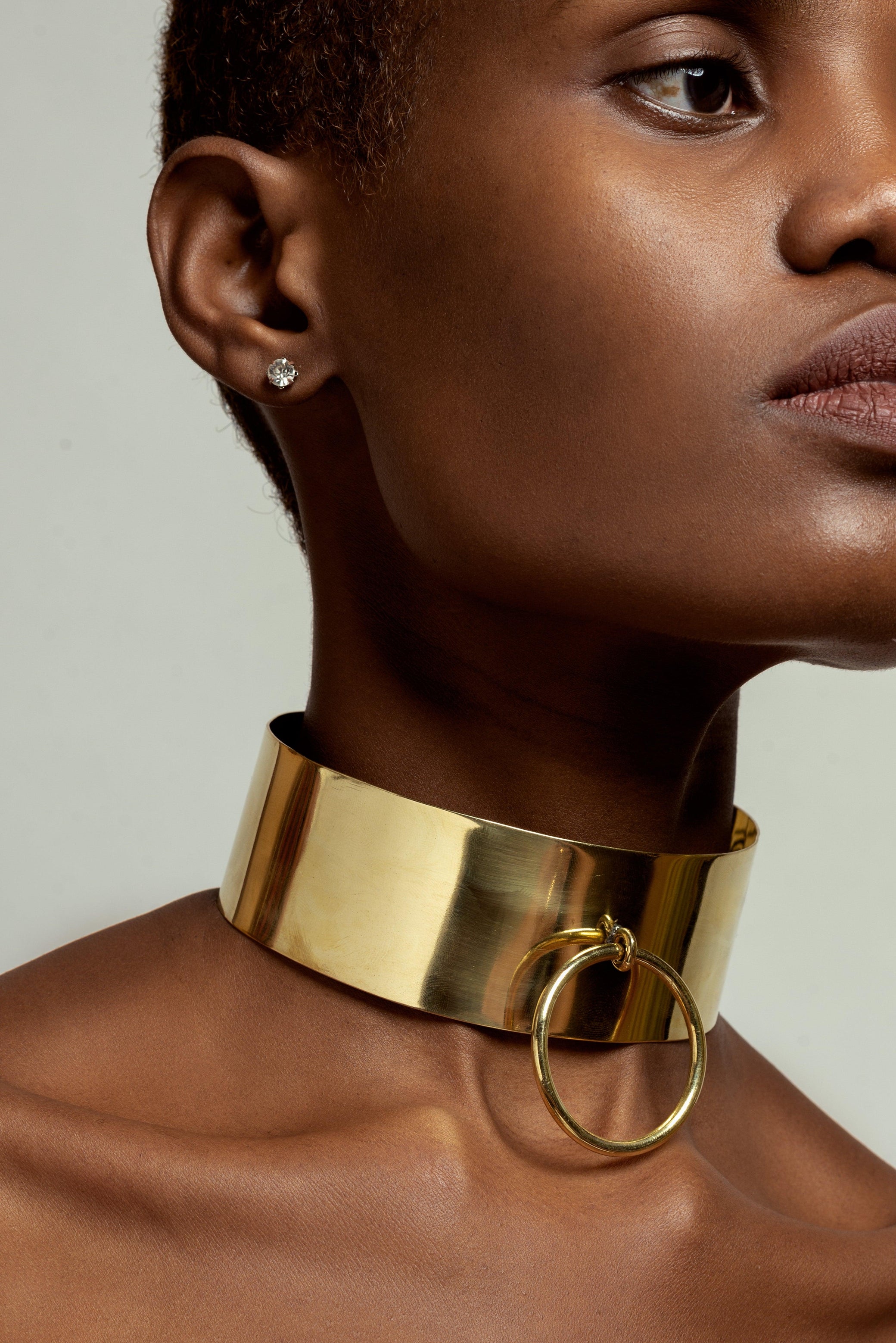 Dog Tag Brass Choker - BOGUK