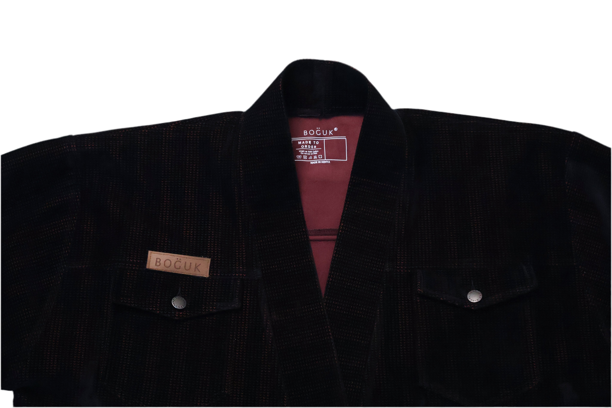 Kyoto Kimono (black/burgandy) - BOGUK