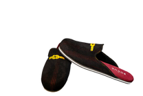 Ganda Open Mule (Black/Burgandy) - BOGUK