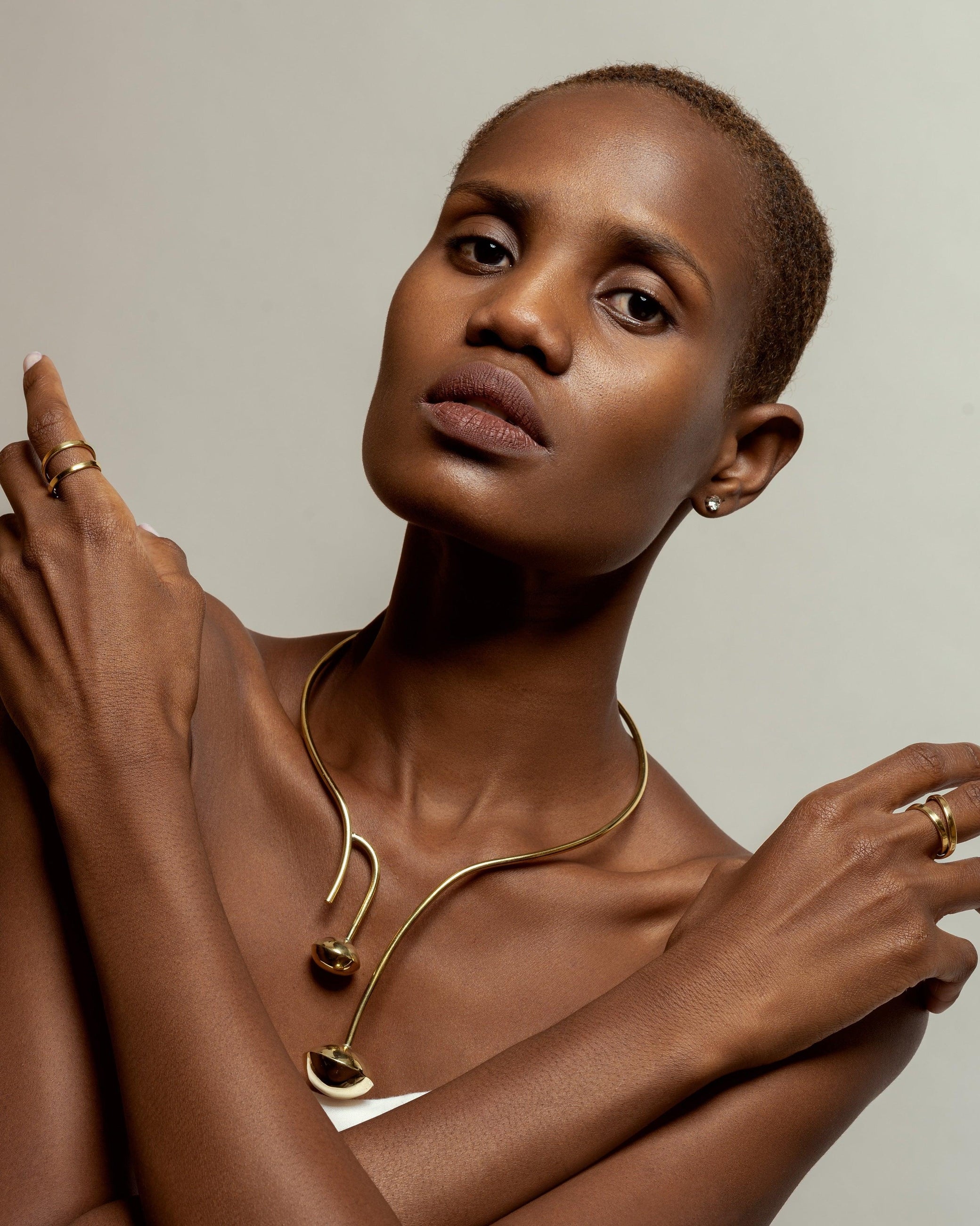 Andera Drop Brass Choker - BOGUK