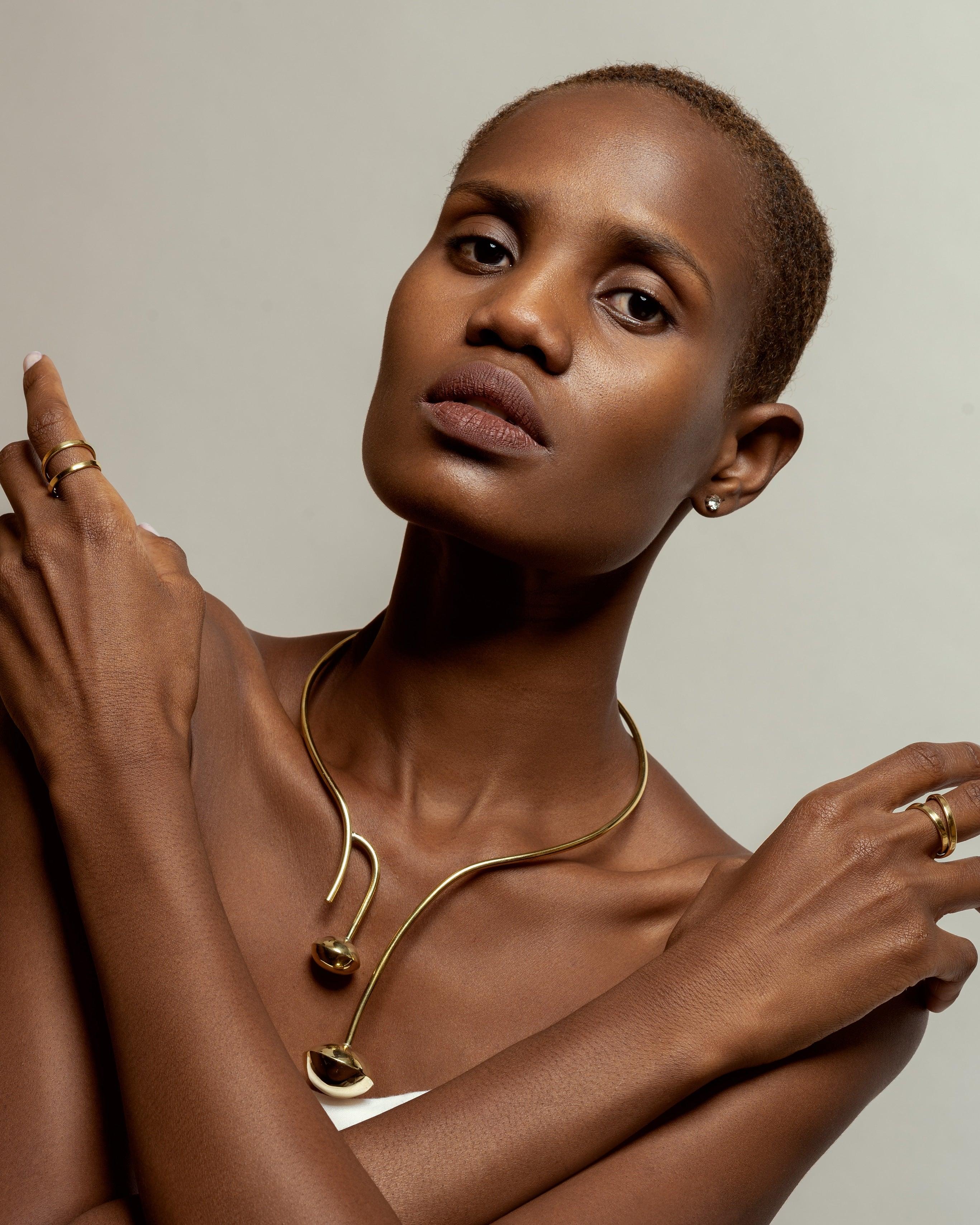 Andera Drop Brass Choker - BOGUK