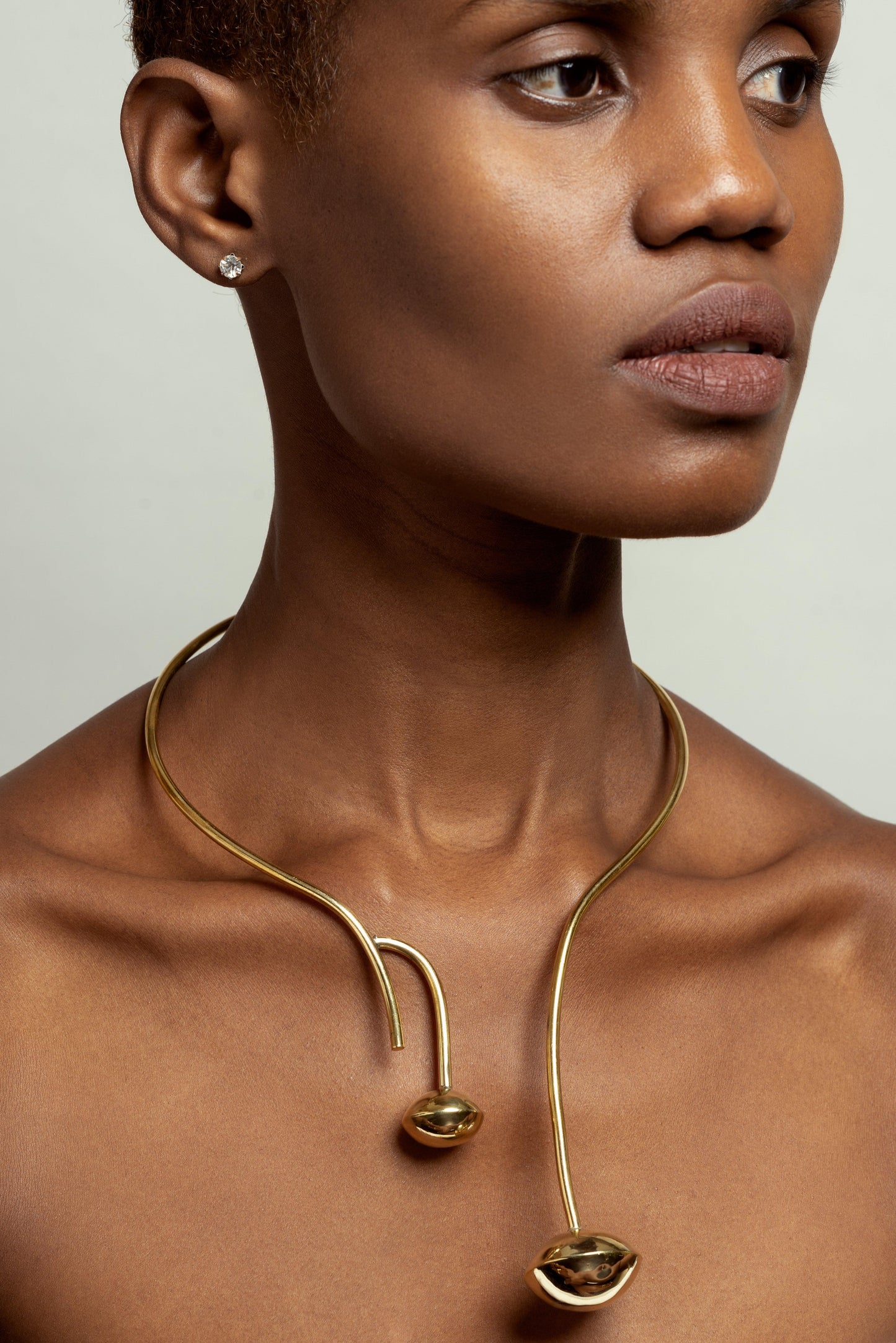 Andera Drop Brass Choker