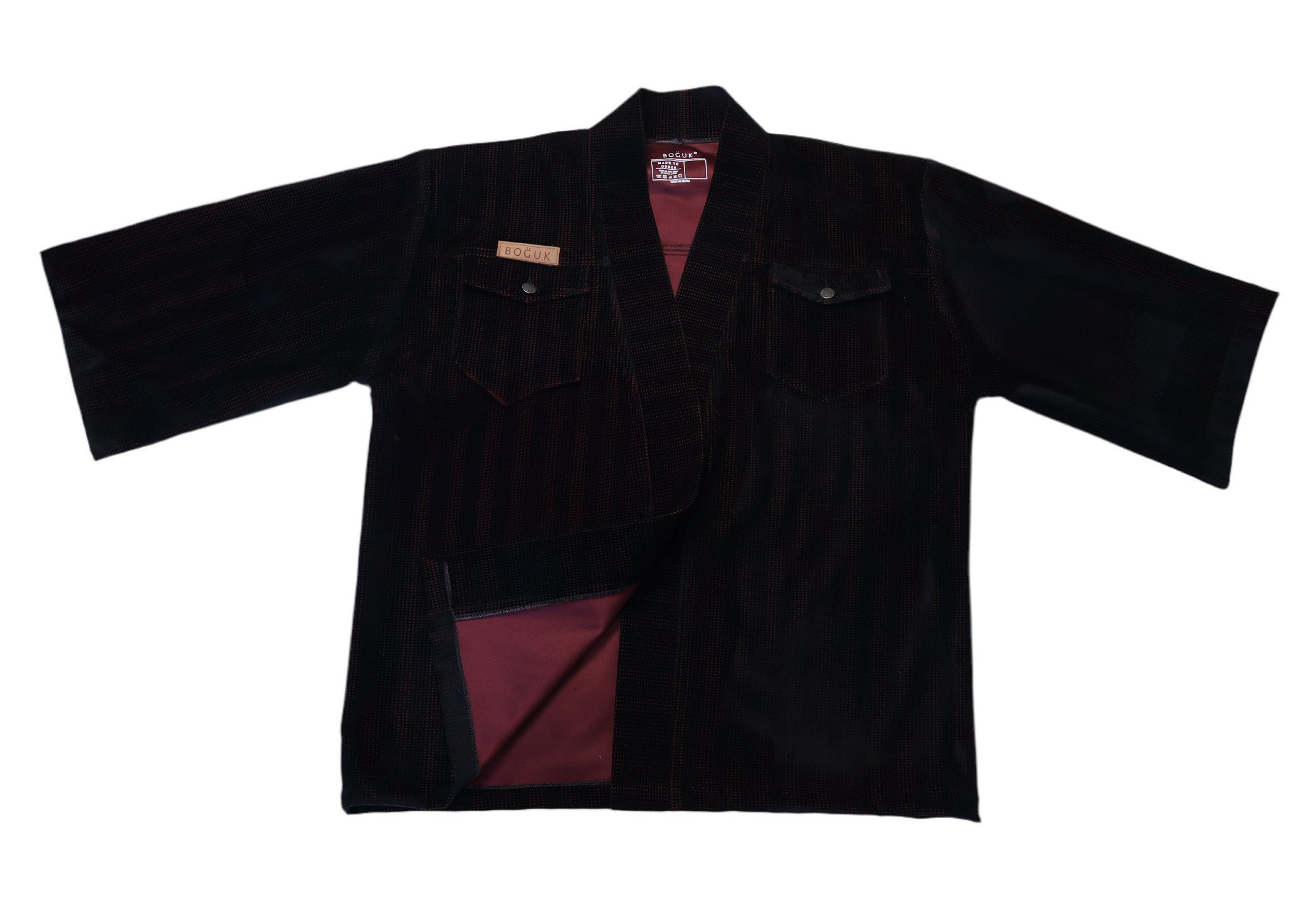 Kyoto Kimono (black/burgandy) - BOGUK